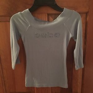 Bebe crystal embellished top